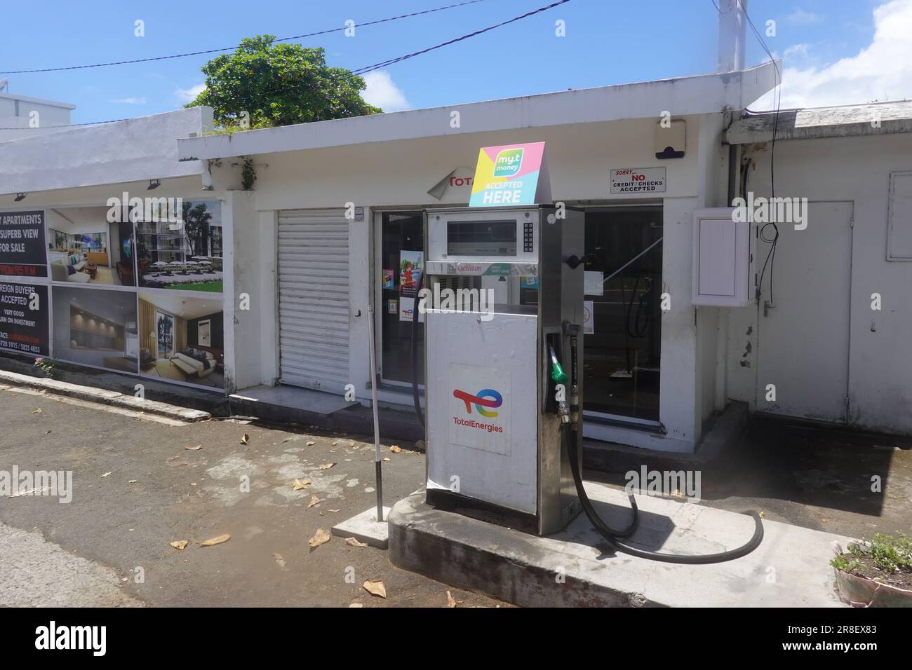 TotalEnergies se, société multinationale française intégrée d'énergie et de pétrole, Mauriius Banque D'Images