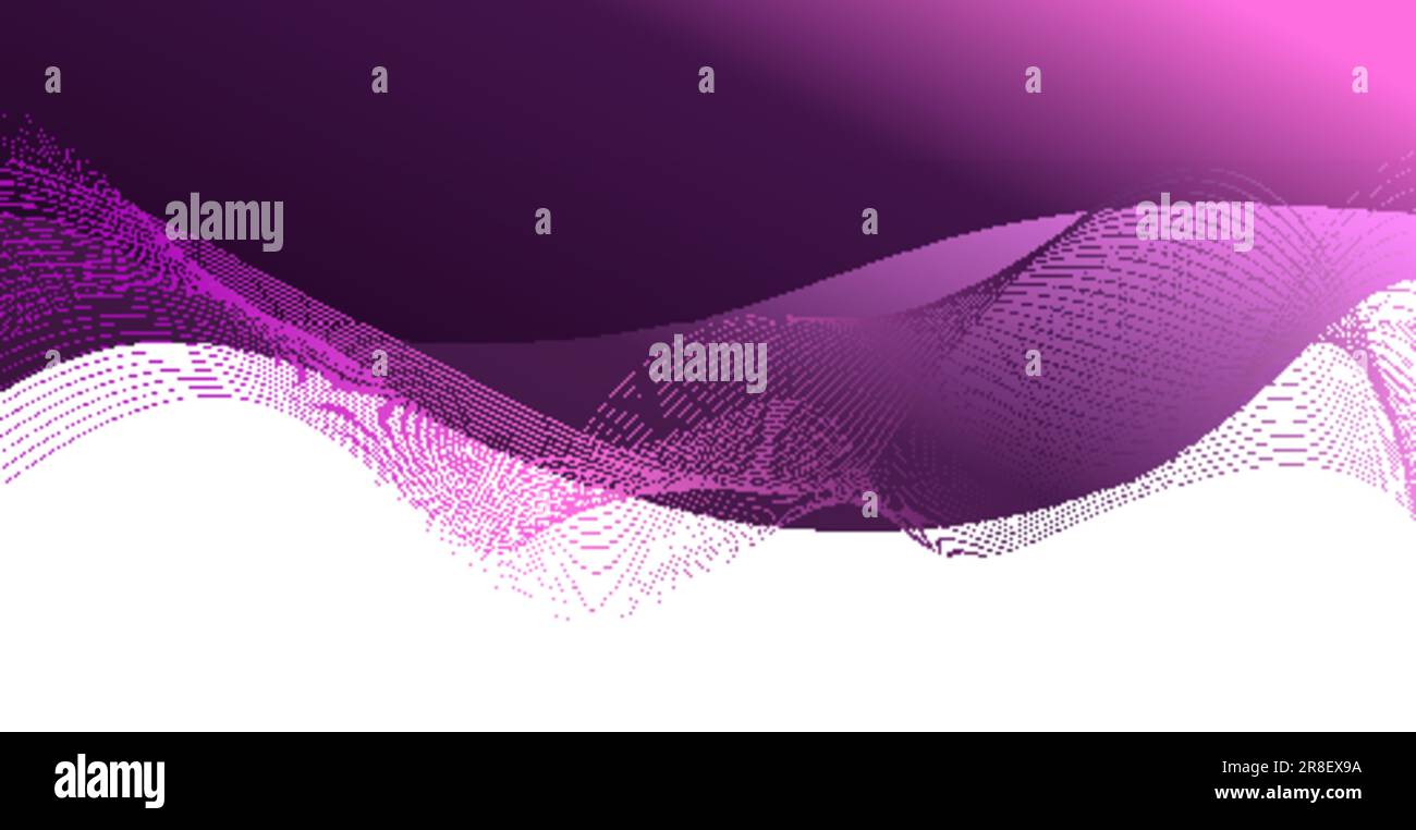 Élégant fond violet foncé ondulé avec espace blanc. Illustration vectorielle eps10 Illustration de Vecteur