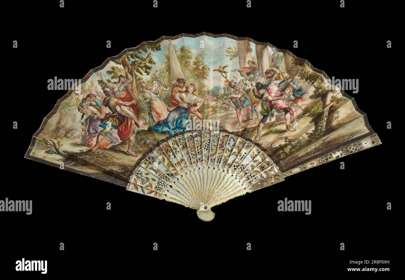 Fan 1740-1750 par Unidentified (néerlandais) Banque D'Images