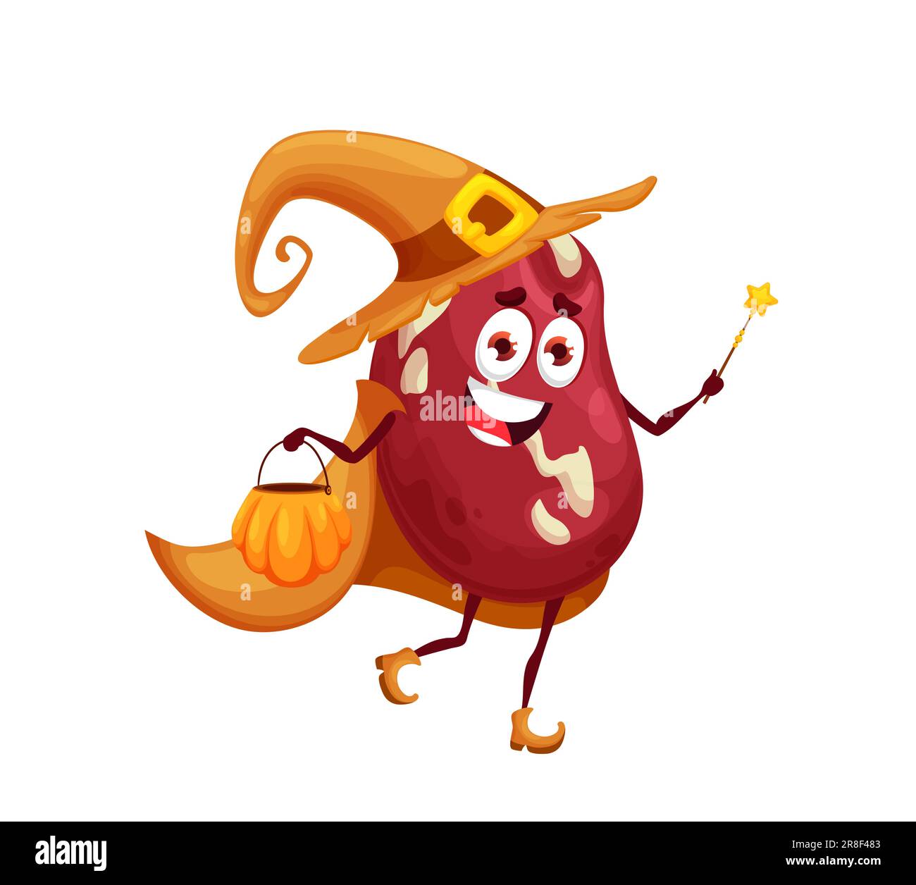 Cape Magicien Enfant Costume Sorcière Halloween Enfant - Cape, Chapeau Et Sac Citrouille Cape Noire