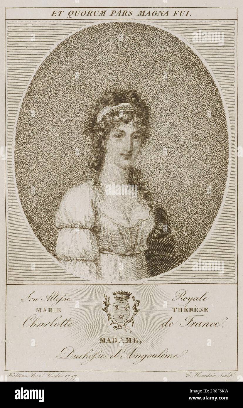 Marie Therese Charlotte de France n.d. par C. Hourdain, français, actif 18th siècle Banque D'Images