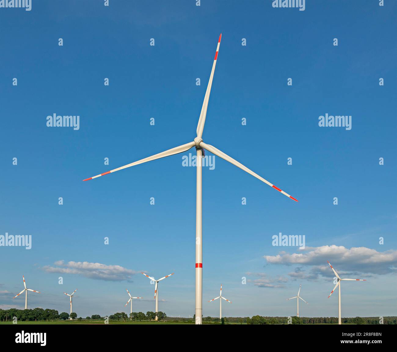 Centrales éoliennes, Südergellersen, Basse-Saxe, Allemagne Banque D'Images
