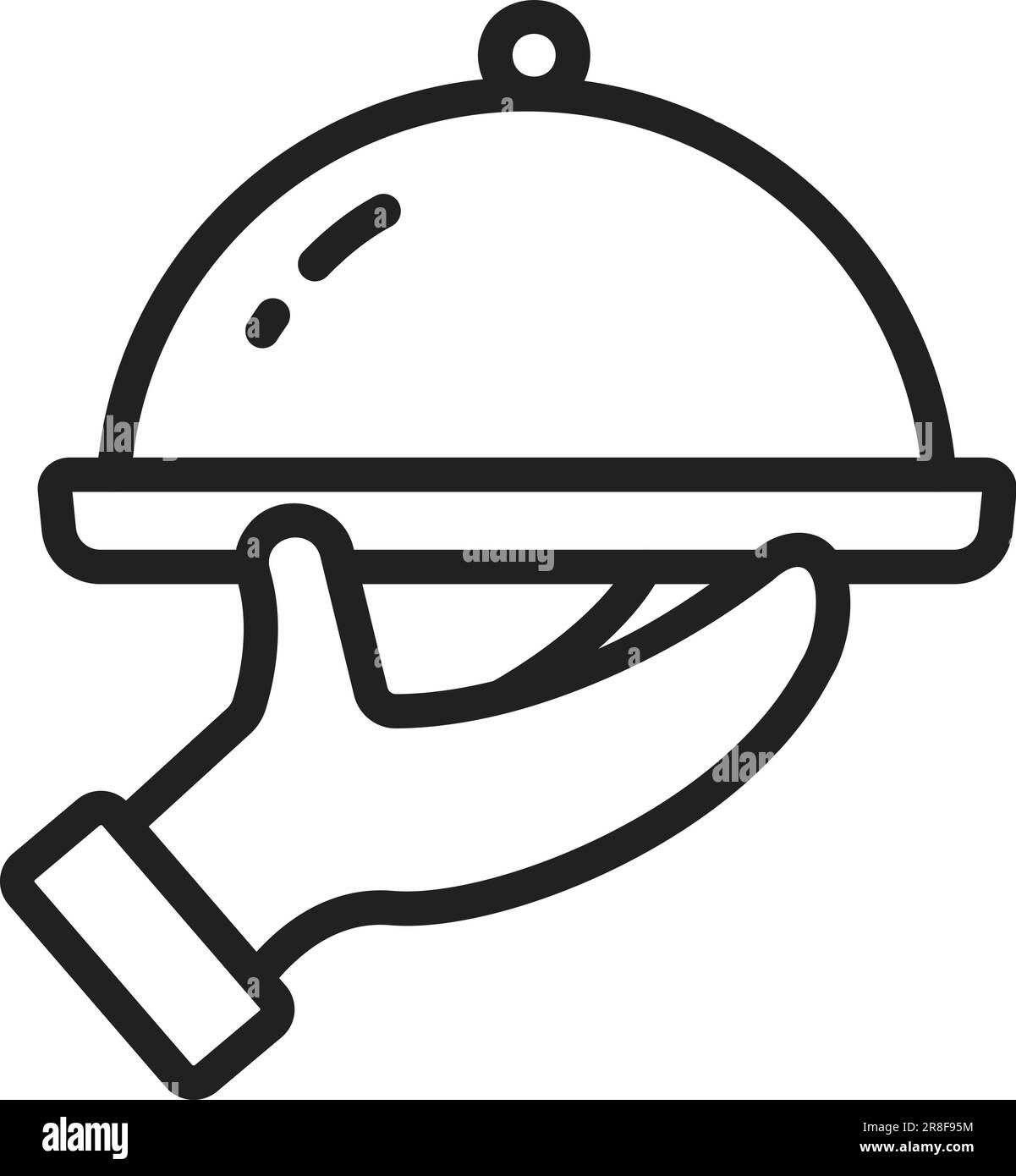 Image de l'icône du bac à nourriture. Illustration de Vecteur