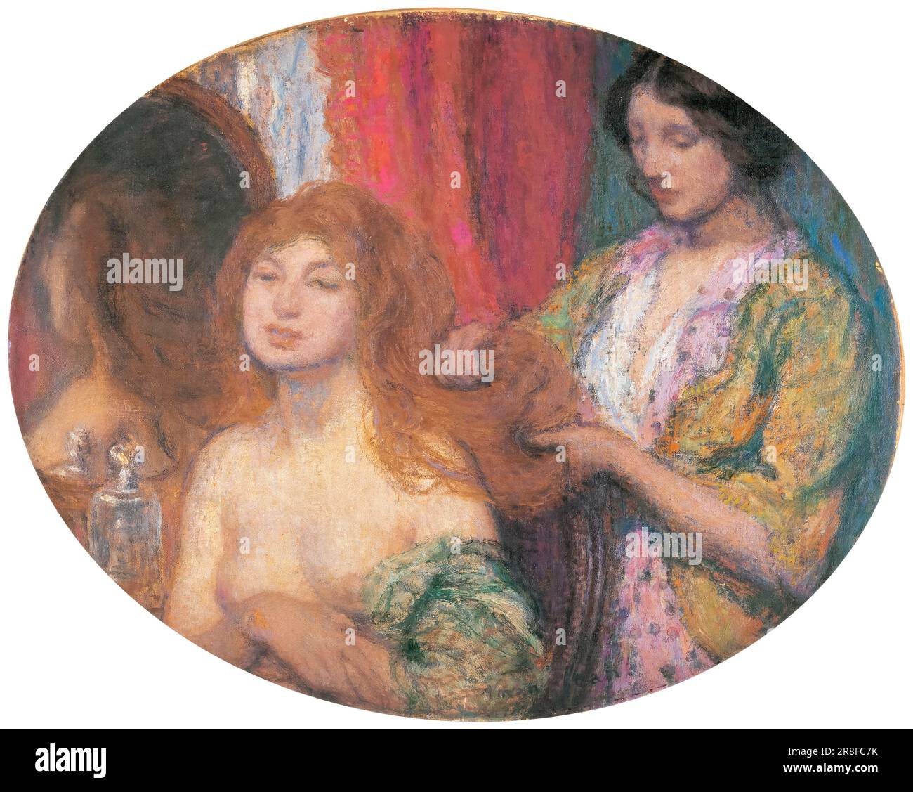 Edmond Aman-Jean, cheveux, peinture à l'huile sur toile, vers 1912 Banque D'Images