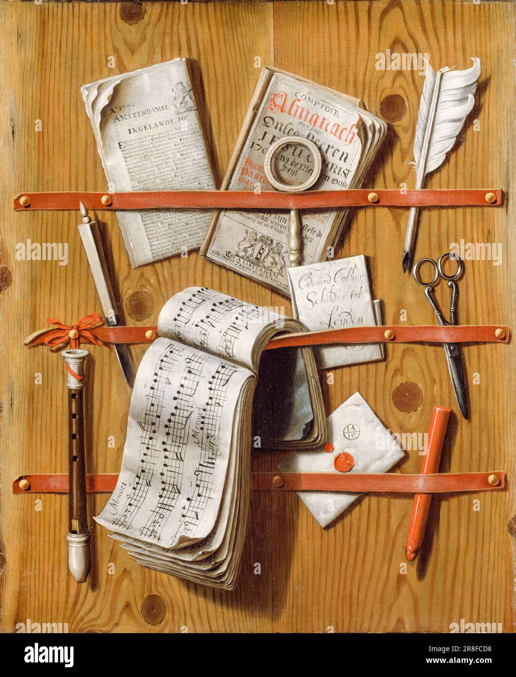 Evert collier, toile de jute, peinture à l'huile sur toile, 1704 Banque D'Images