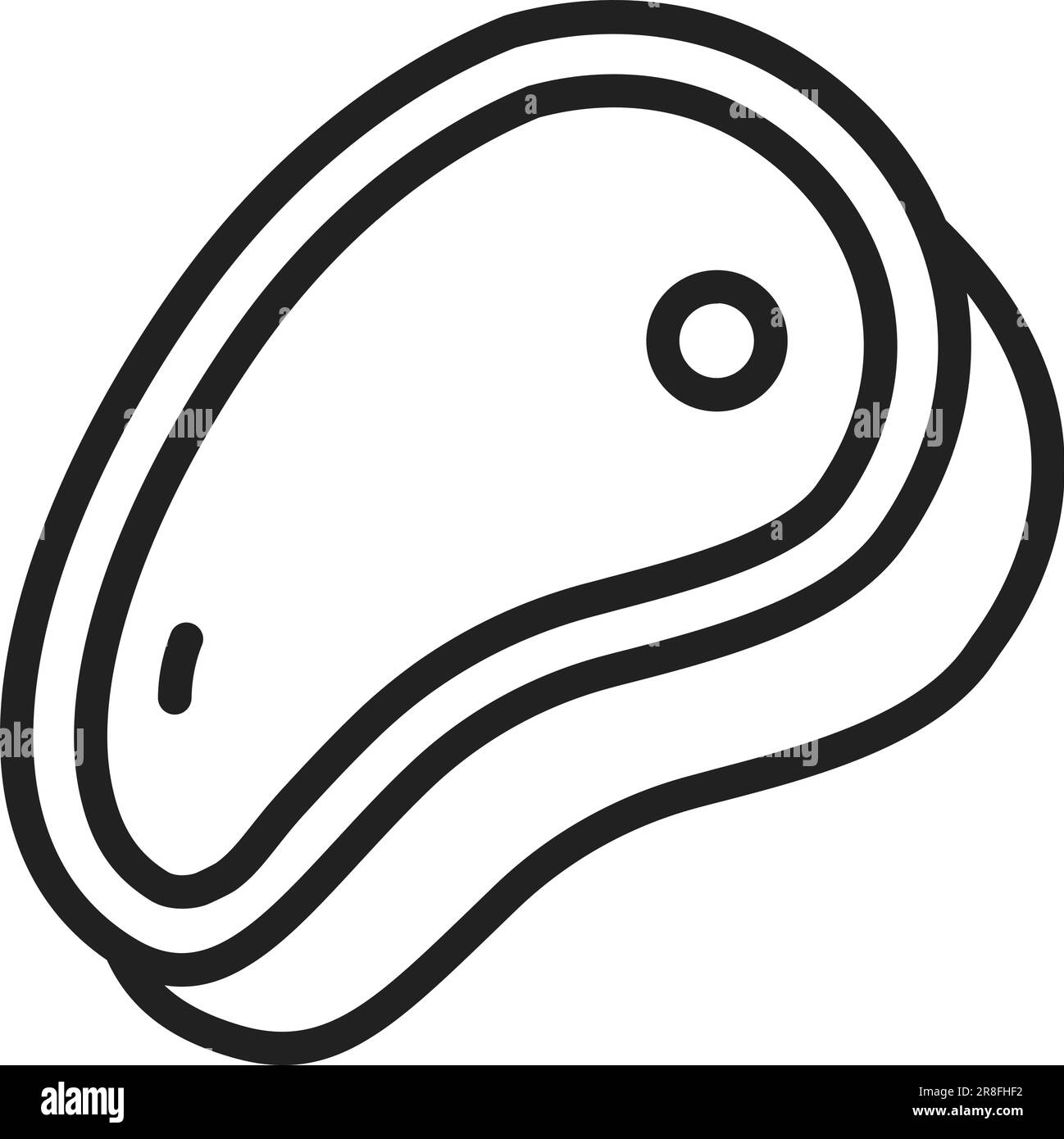 Image d'icône de viande. Illustration de Vecteur