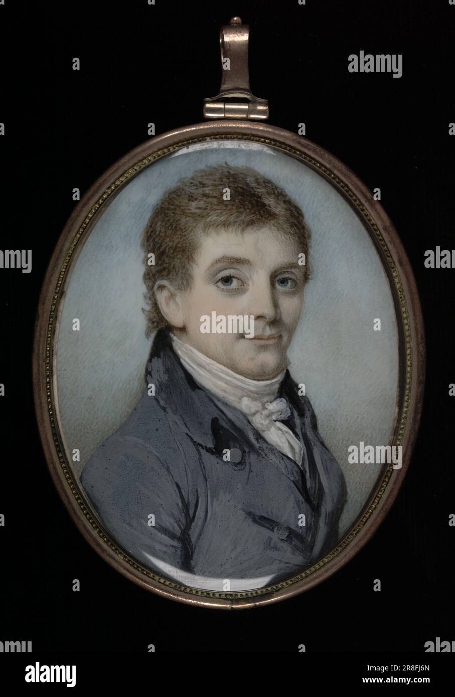Portrait d'un gentleman ca. 1800 par non identifié Banque D'Images