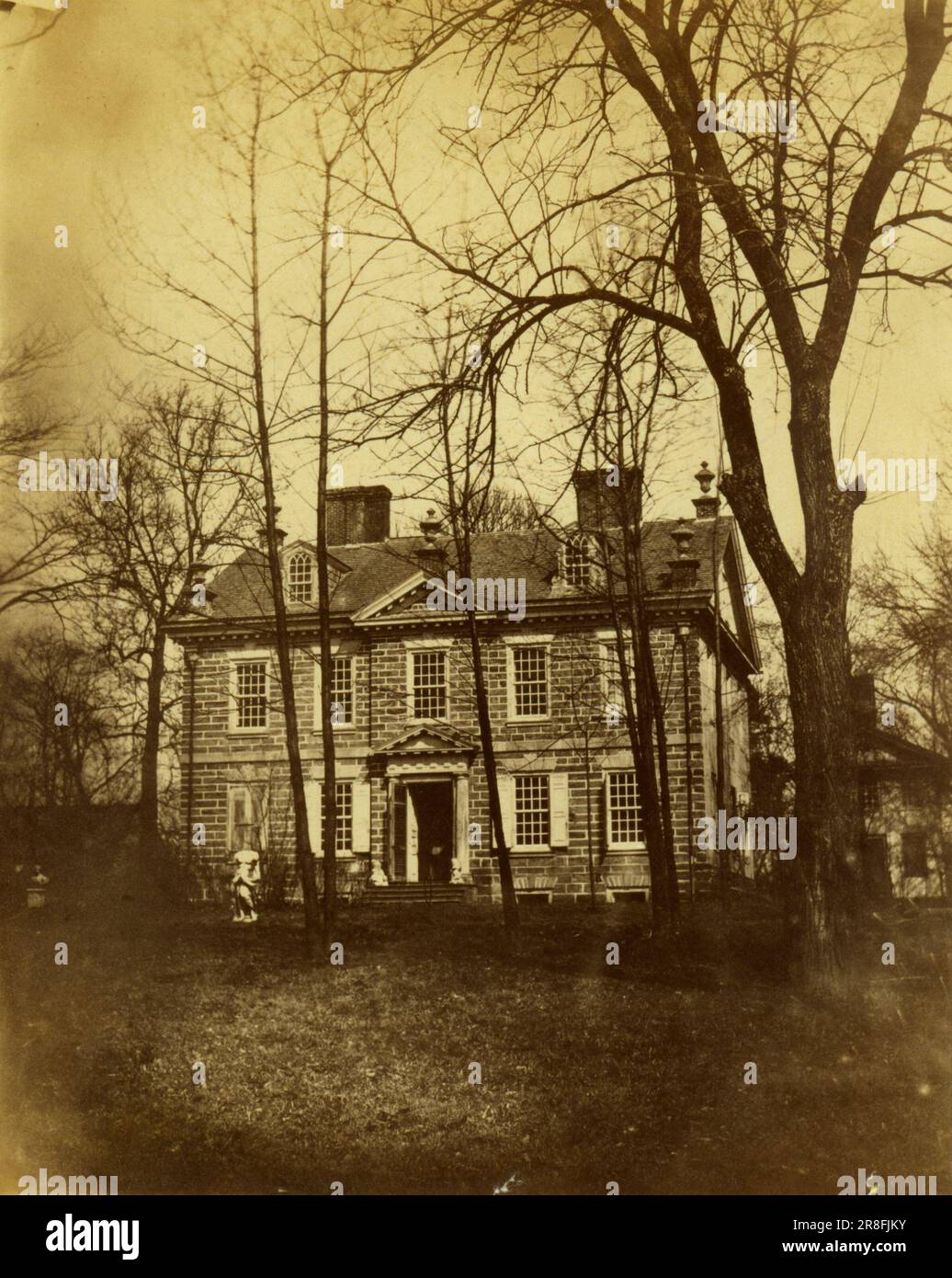 Chew's Mansion, (Cliveden), Germantown, Pennsylvania 1857 par James McClees, né PA 1821-mort Philadelphie, PA 1887 Banque D'Images