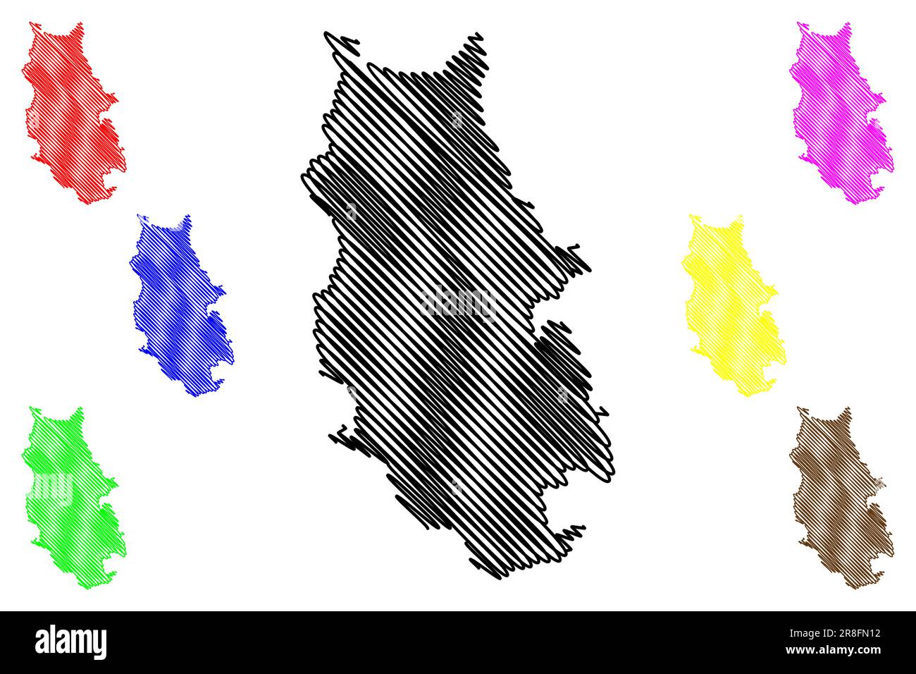 Metropolitan Borough of Bury (Royaume-Uni de Grande-Bretagne et d'Irlande du Nord, comté métropolitain et cérémonial Greater Manchester, Angleterre) ma Illustration de Vecteur