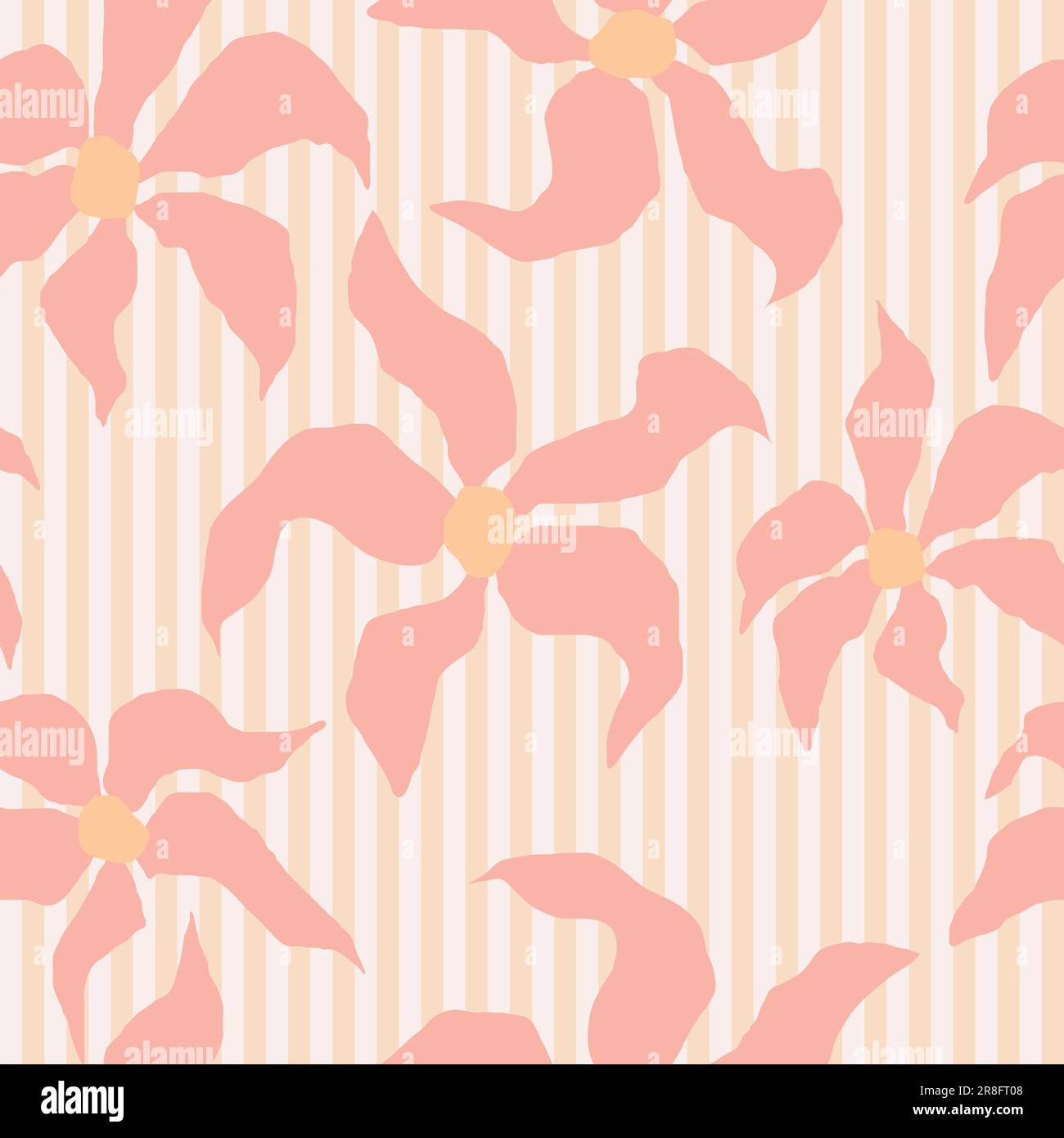 Motif abstrait à répétition sans couture dessiné à la main. Imprimés textiles contemporains au décor minimaliste Illustration de Vecteur