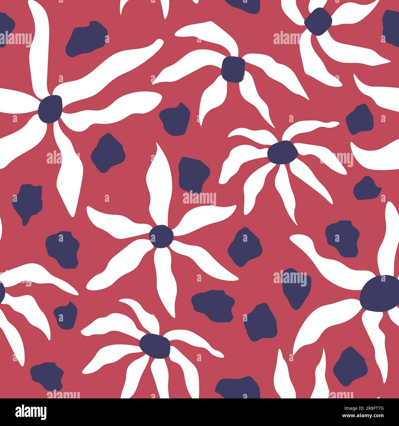 Motif abstrait à répétition sans couture dessiné à la main. Imprimés textiles contemporains au décor minimaliste Illustration de Vecteur