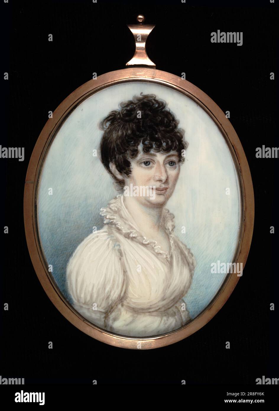 Mme Baker ca. 1800-1814 par Charles Hénard, français, né Bourg-en-Bresse, France 1757-décédé après 1808 Banque D'Images