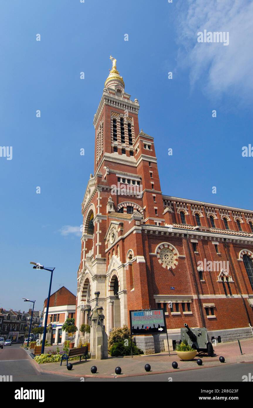 Basilique notre Dame de Brebières, Albert, Picardie, France Banque D'Images