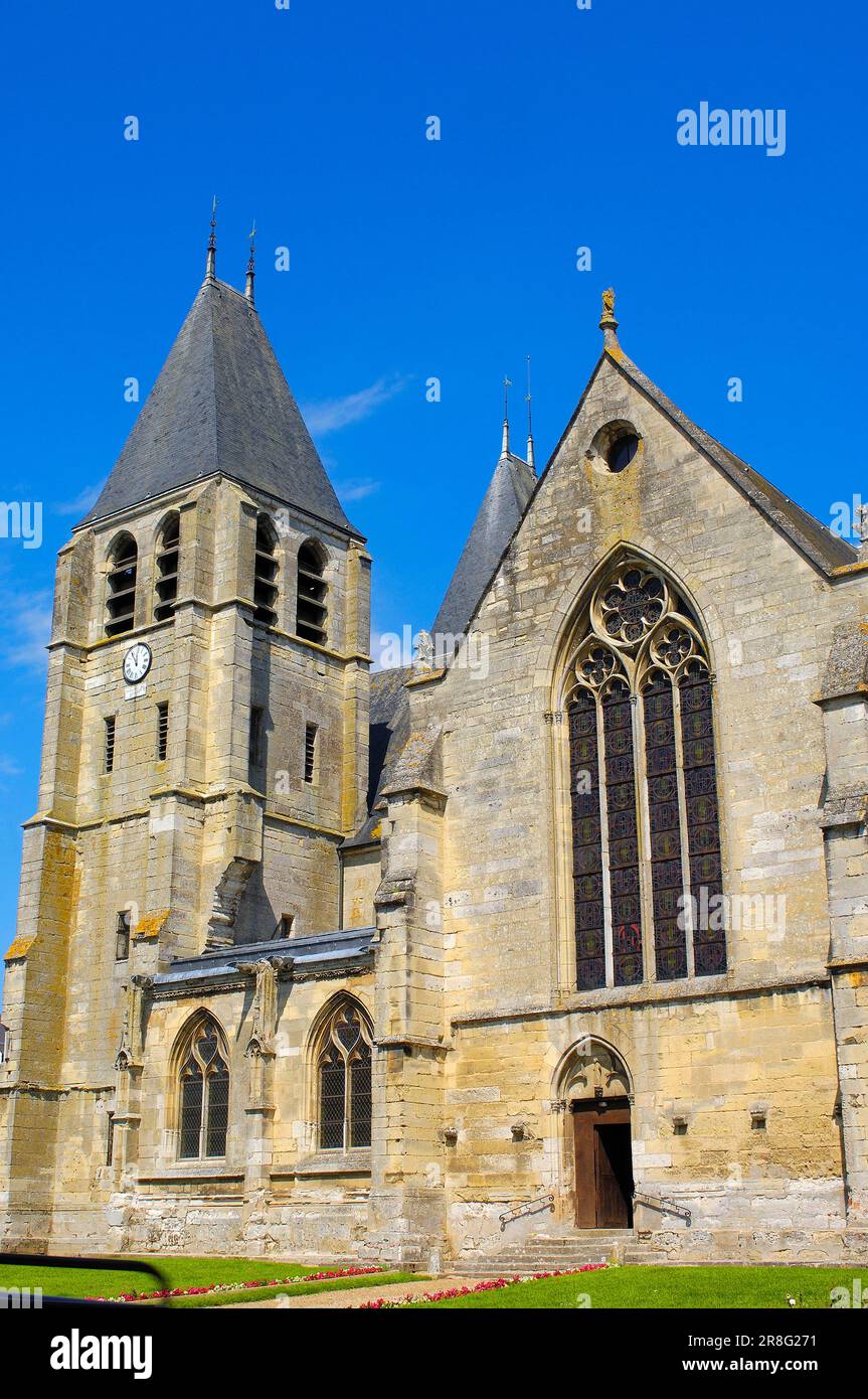 Église notre Dame, Écouis, haute-Normandie, France, haute-Normandie Banque D'Images