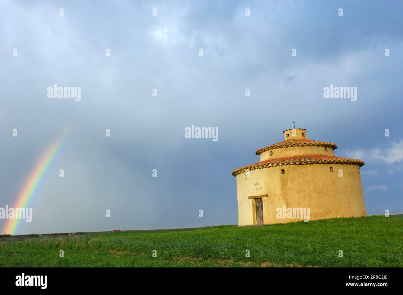 Vieille ville, Villafafila, Zamora, Castille-Leon, Espagne, Trovecote Banque D'Images