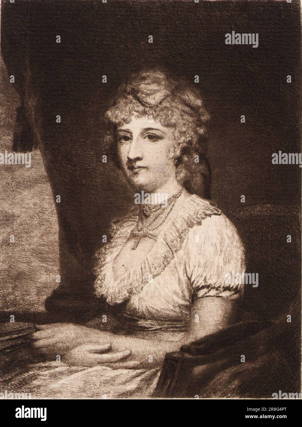 Mme Philip Nicklin n.d. par Stephen James Ferris, né Plattsburgh, NY 1835-décédé Philadelphie, PA 1915 Banque D'Images