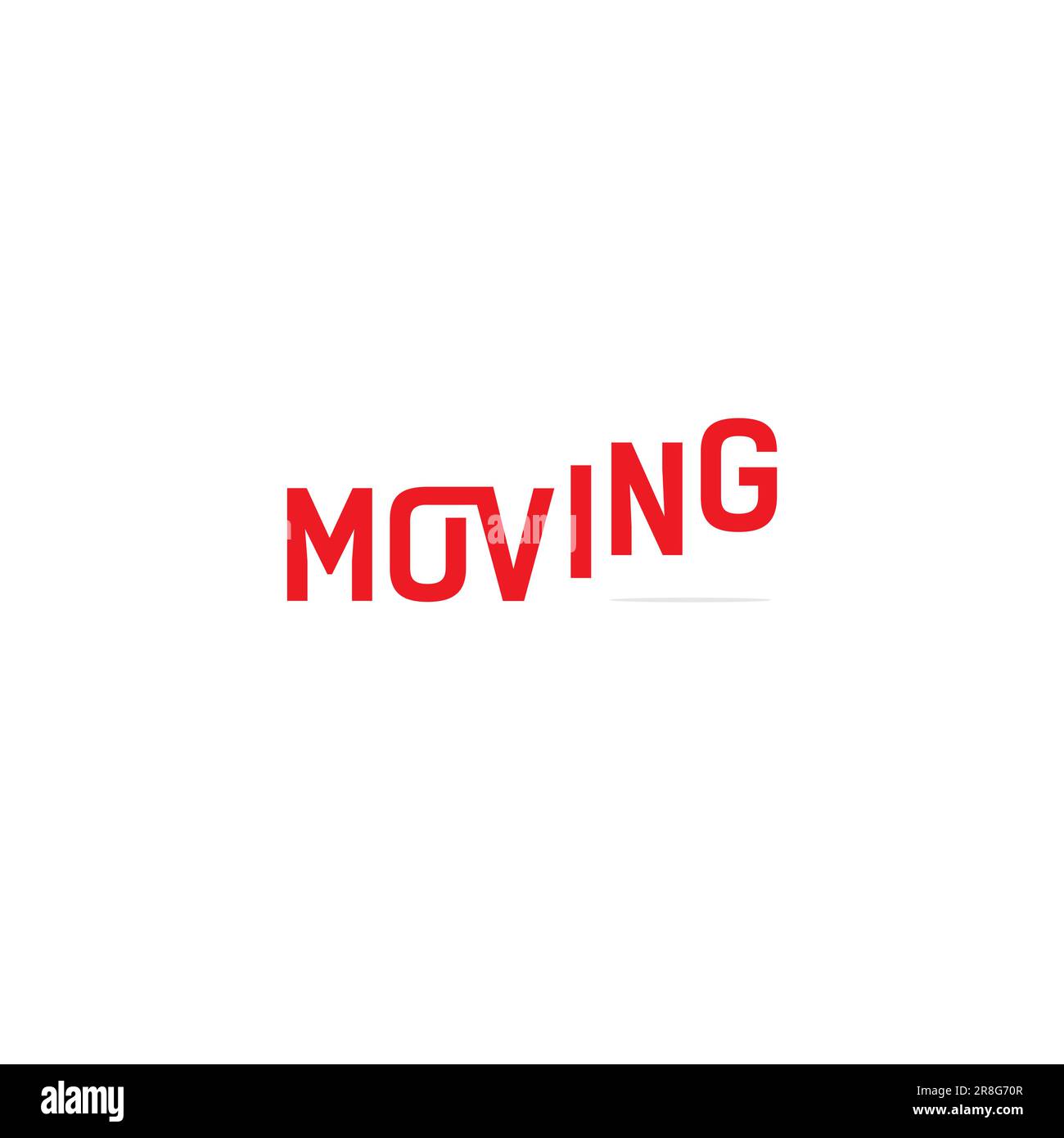 Logo en mouvement. Lettrage vecteur de typographie mobile. Conception graphique Illustration de Vecteur