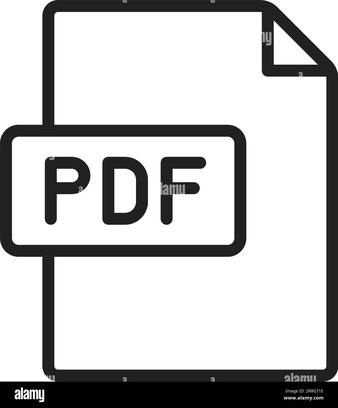 Symbole pdf Banque d'images noir et blanc - Page 2 - Alamy