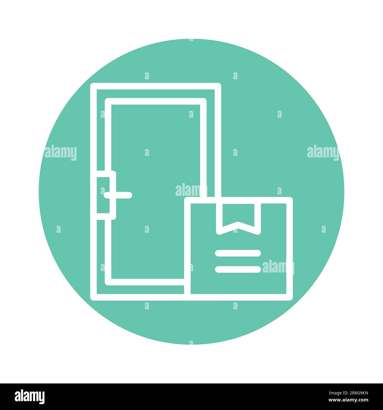 Icône de ligne de couleur de livraison à domicile. Elément vectoriel isolé. Pictogramme de contour pour la page Web, l'application mobile, la promotion Illustration de Vecteur Icône de ligne de couleur de livraison à domicile. Elément vectoriel isolé. Pictogramme de contour pour la page Web, l'application mobile, la promotion Illustration de Vecteur