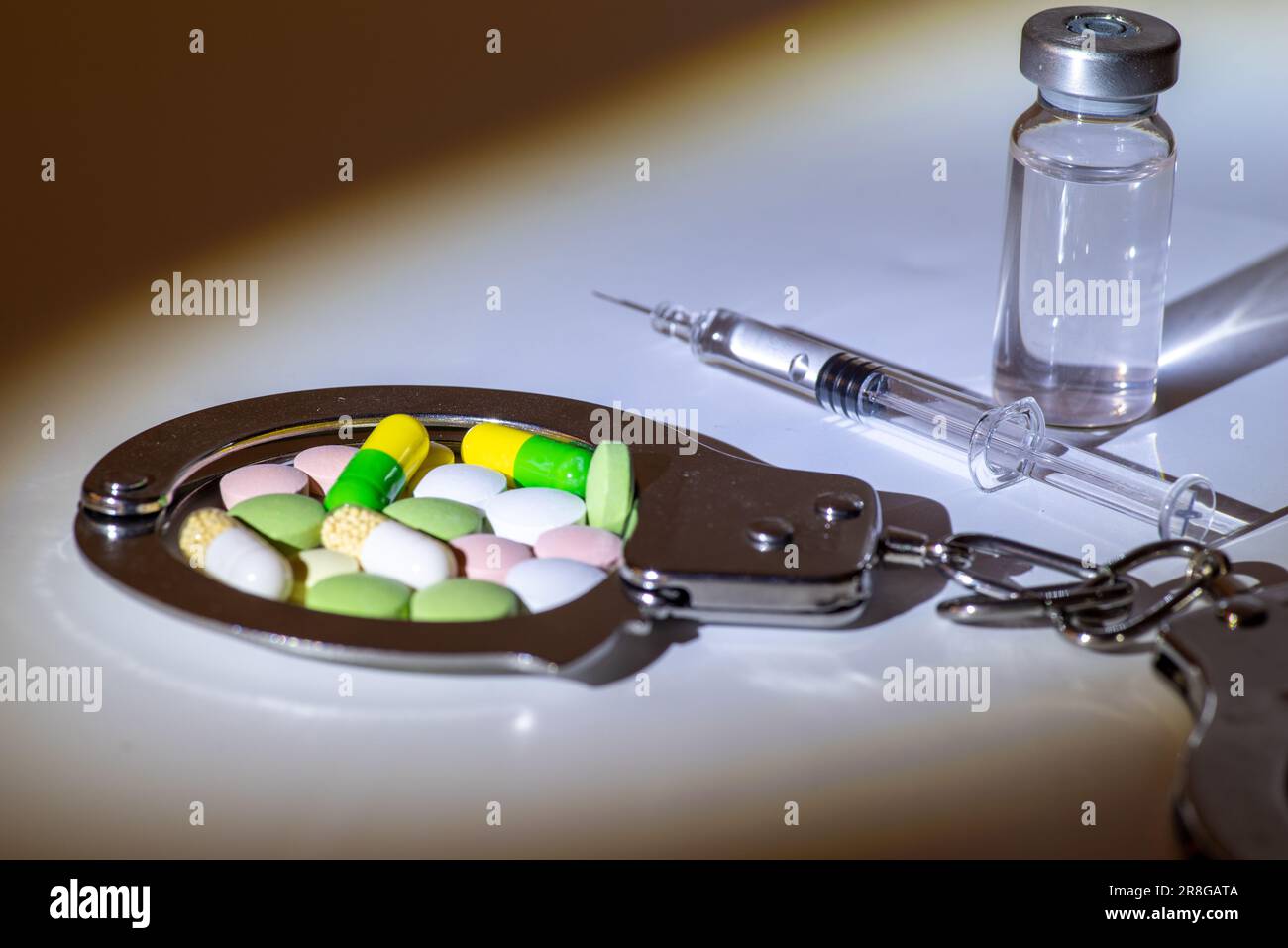 Journée internationale contre l'abus des drogues et le trafic illicite, concept juridique Banque D'Images