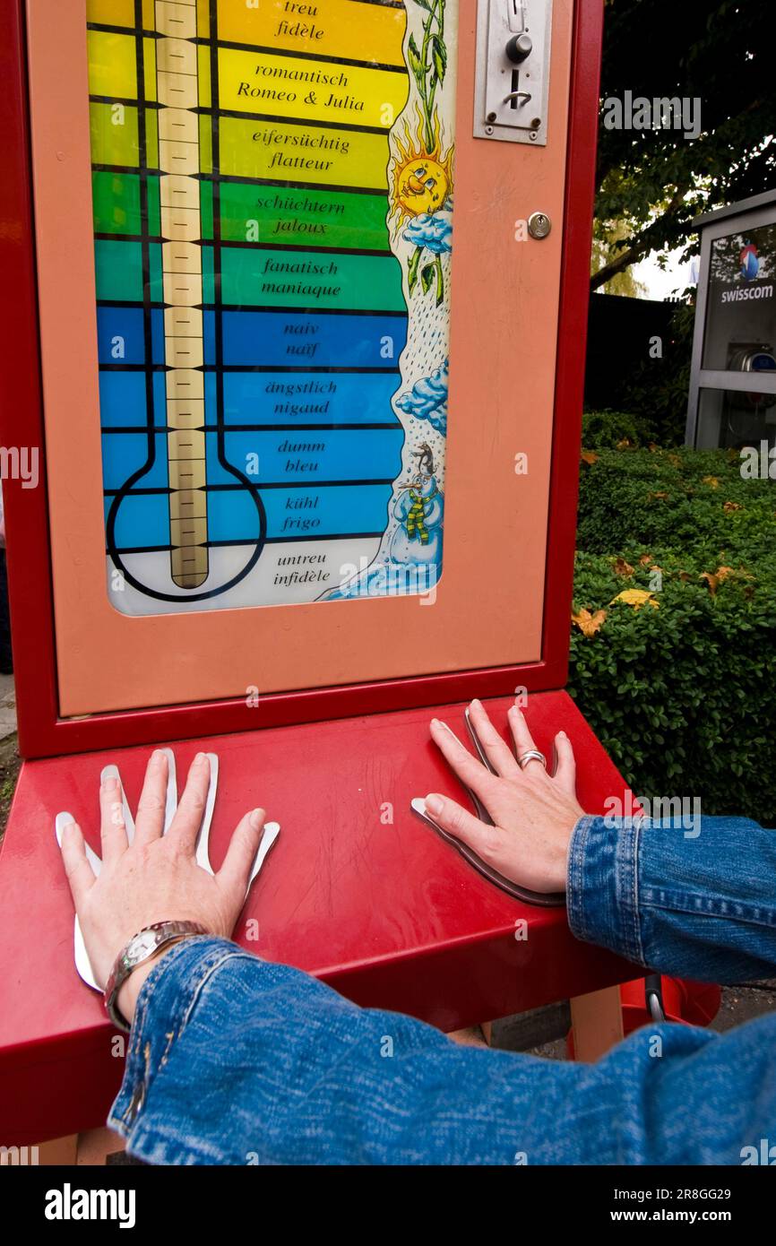 Lie Detector, Luna Park, Lucerne, Suisse Banque D'Images