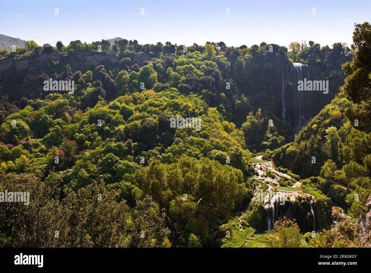 Cascata Delle Marmore, Marmore's Falls, Valnerina, Ombrie, Italie Banque D'Images