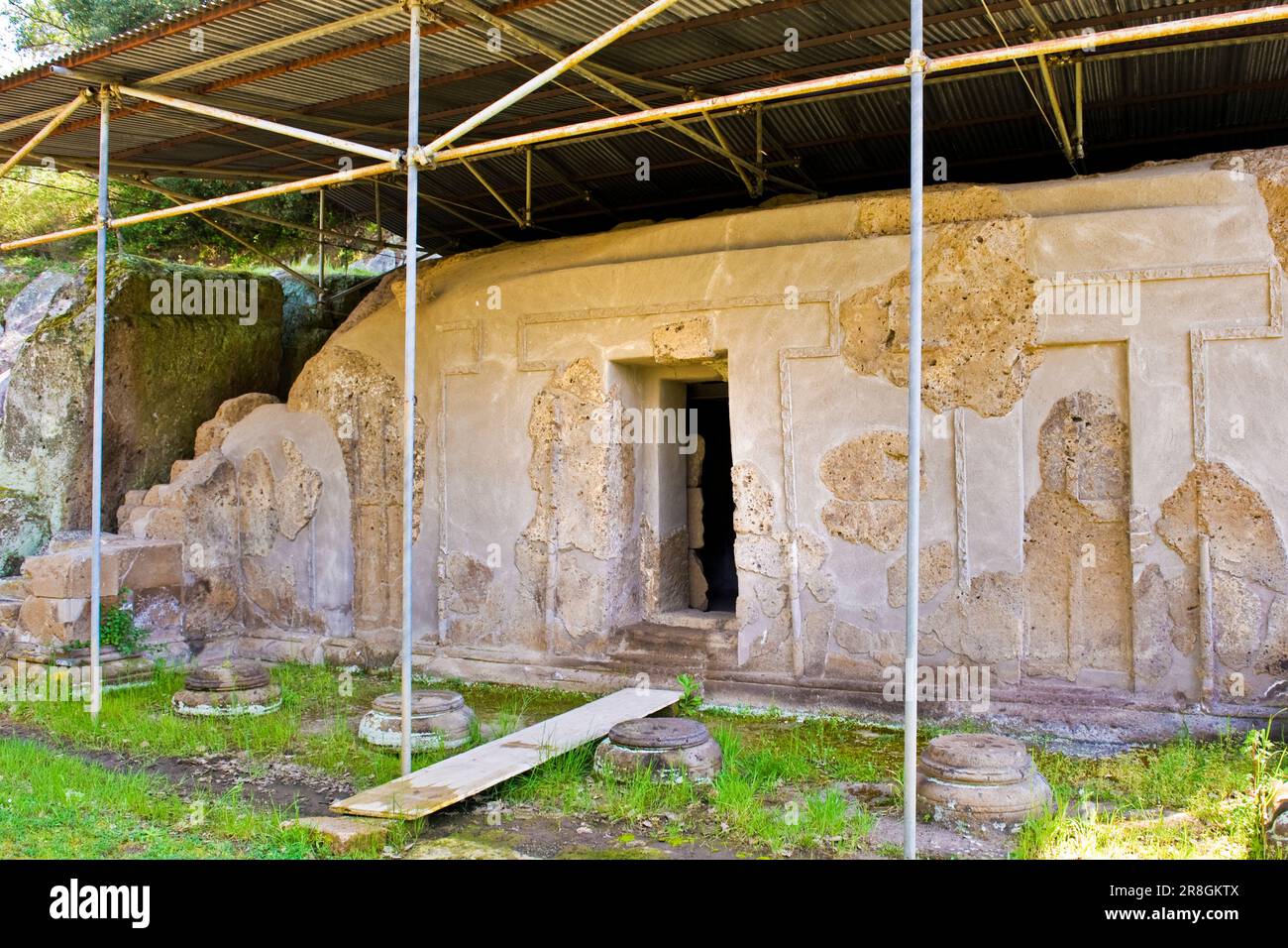Nécropole étrusque de Pian Di Mola, Tuscania, Latium Banque D'Images
