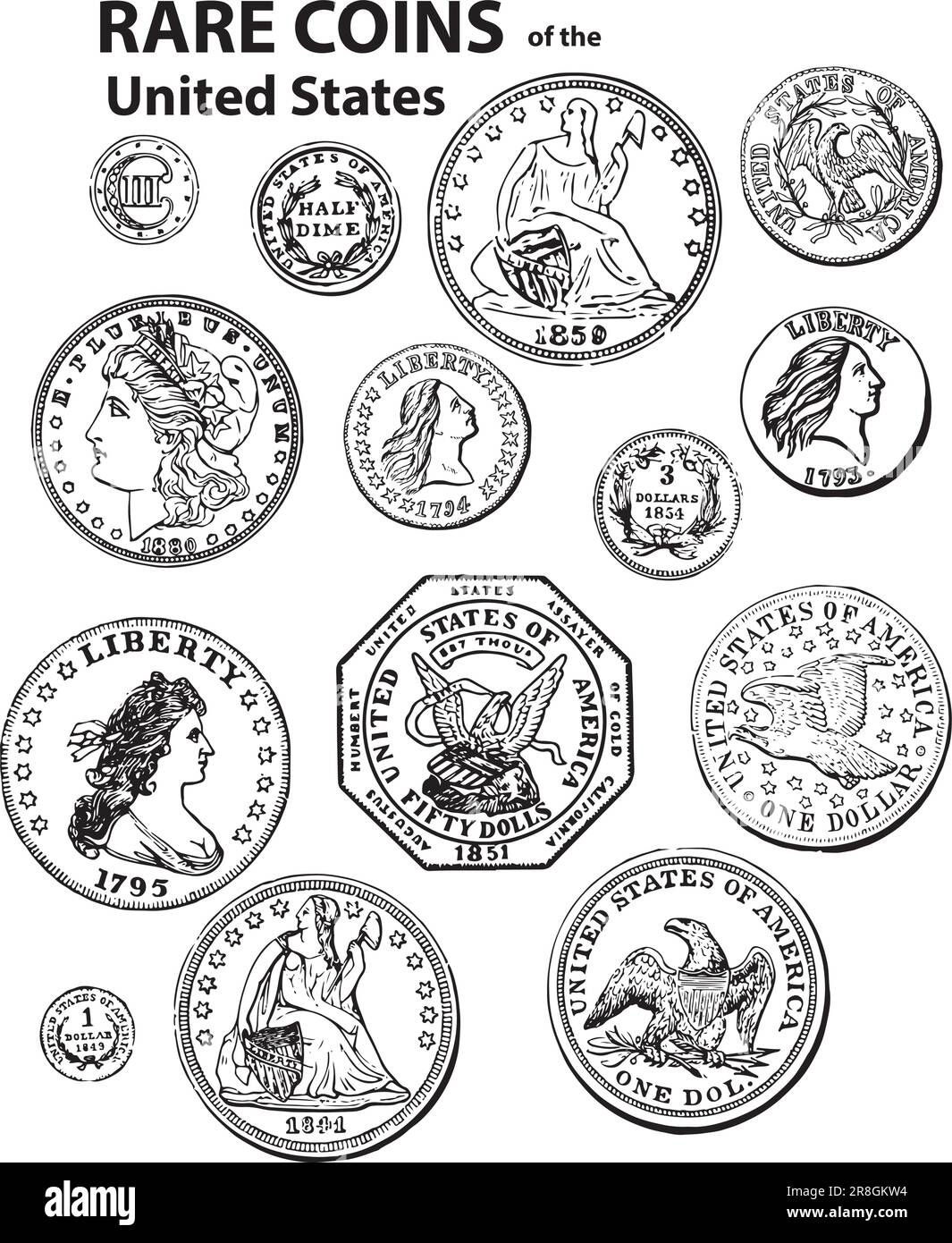 Lot de 100 pièces de monnaie françaises 5 centimes Épi - Collection Lot de 100 pièces de monnaie françaises 5 centimes Épi - Collection