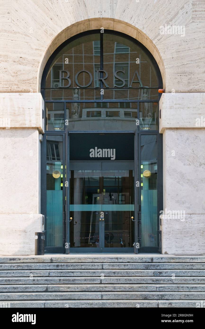 Bourse, Milan, Italie Banque D'Images