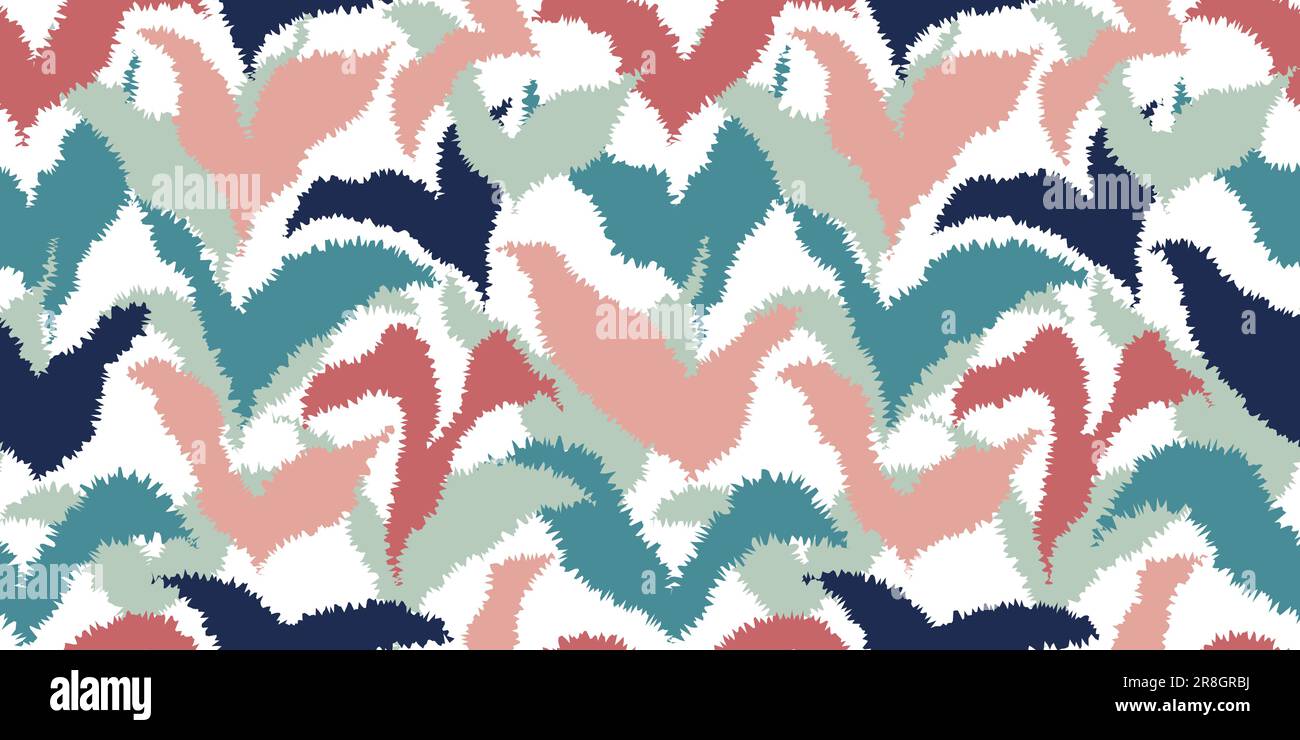 Motif abstrait à répétition sans couture dessiné à la main. Imprimés textiles contemporains au décor minimaliste Illustration de Vecteur