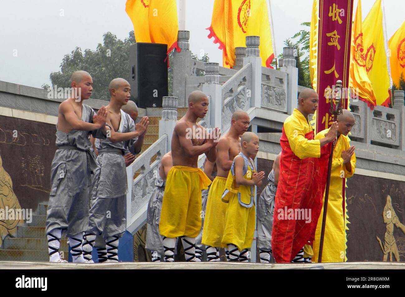 Monastère de Shaolin, Chine Banque D'Images