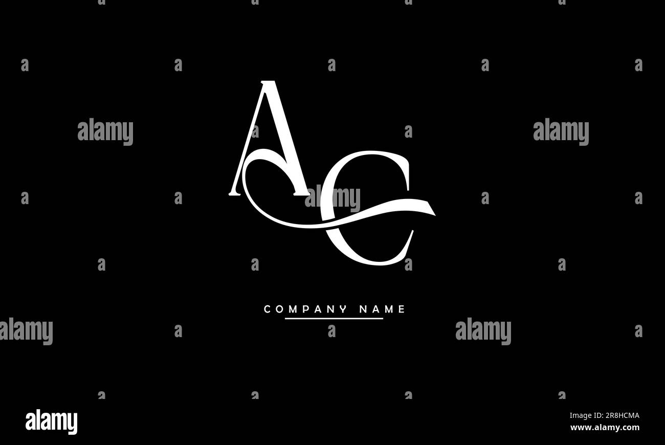 AC, CA lettres abstraites logo Monogram Illustration de Vecteur