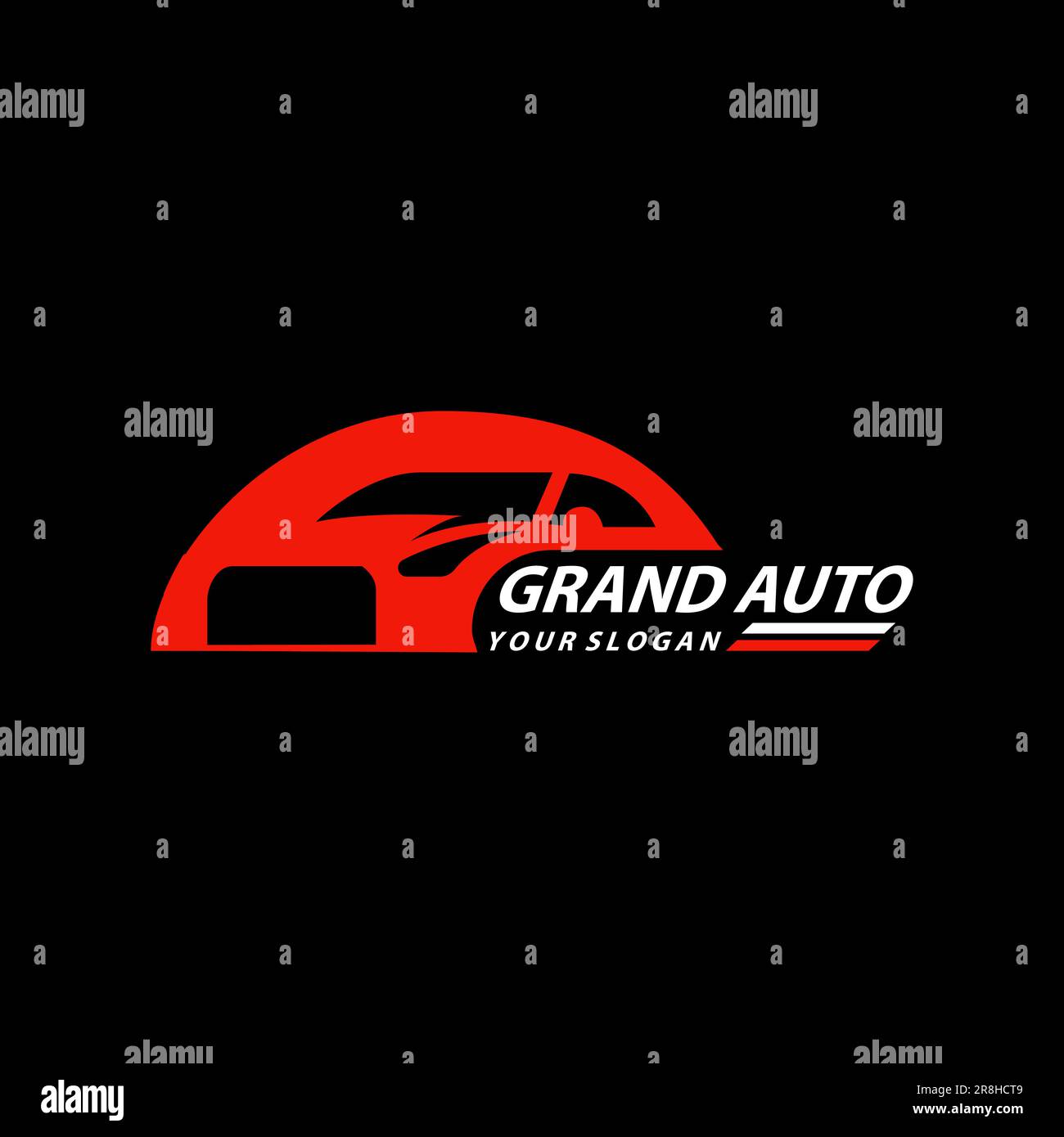 Modèle de conception du logo de la voiture Grand Auto concept Image
