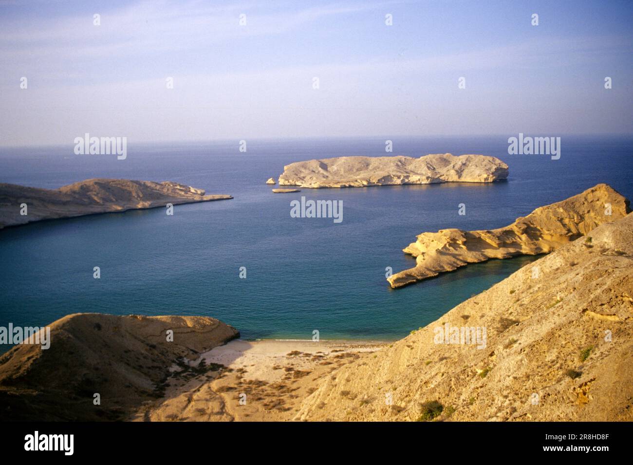 Baie. Côte orientale. Oman. Asie Banque D'Images