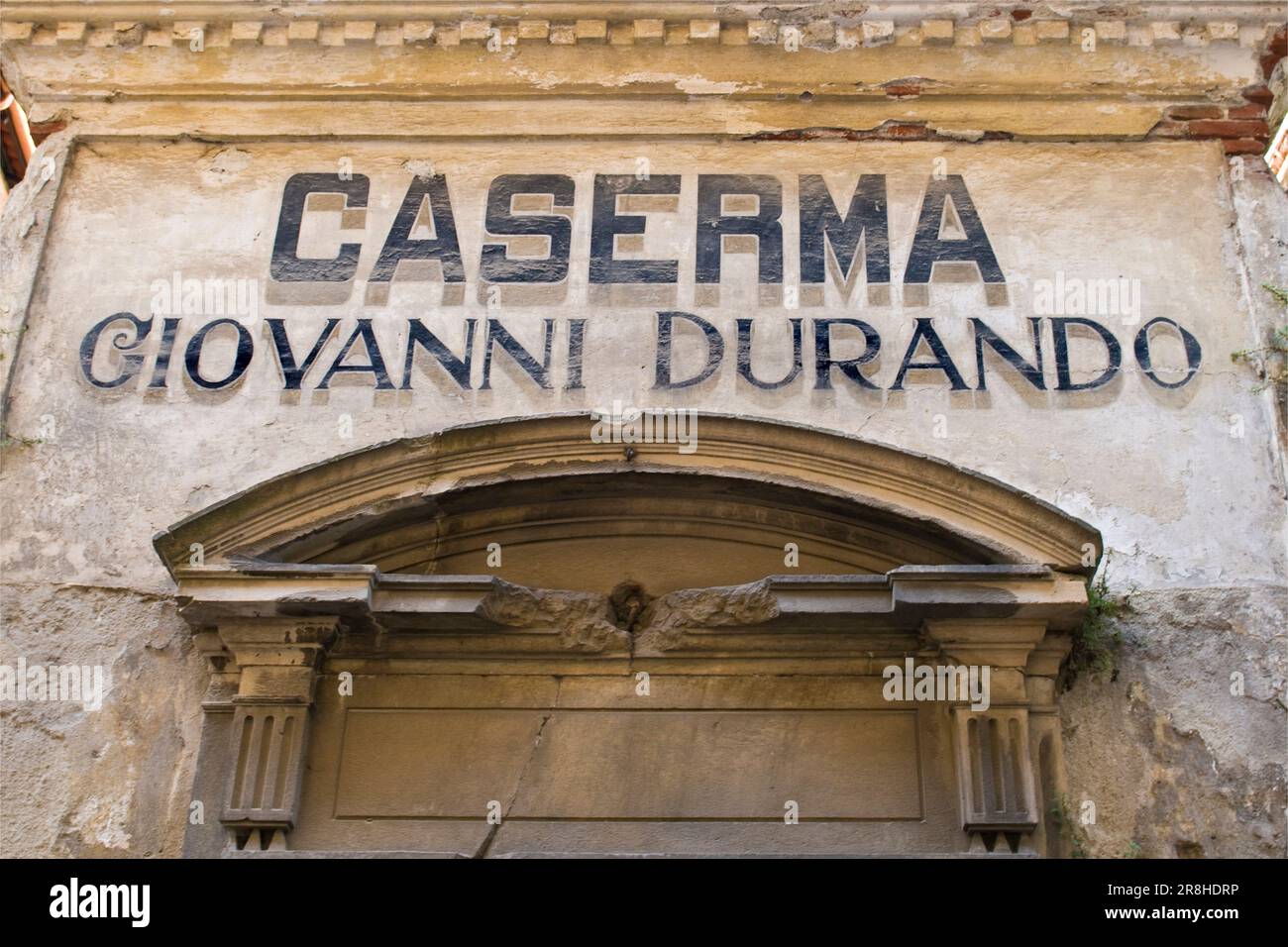Caserma Giovanni Durando. Mondovi. Piémont. Italie Banque D'Images