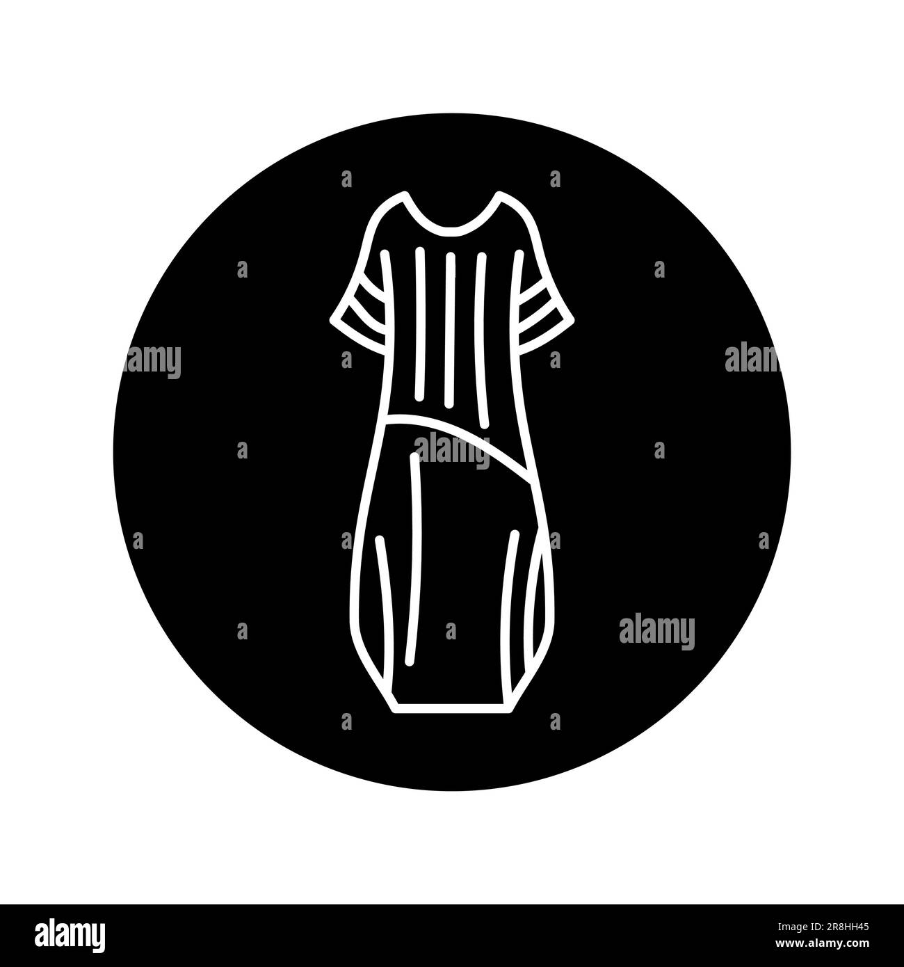 Robe avec icône de ligne noire de bulle. Pictogramme pour page Web, application mobile, Promo. Illustration de Vecteur Robe avec icône de ligne noire de bulle. Pictogramme pour page Web, application mobile, Promo. Illustration de Vecteur