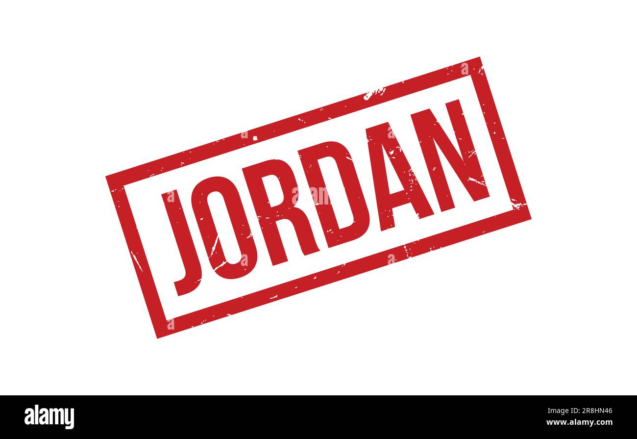 Jordan Rubber Stamp Seal Vector Illustration de Vecteur