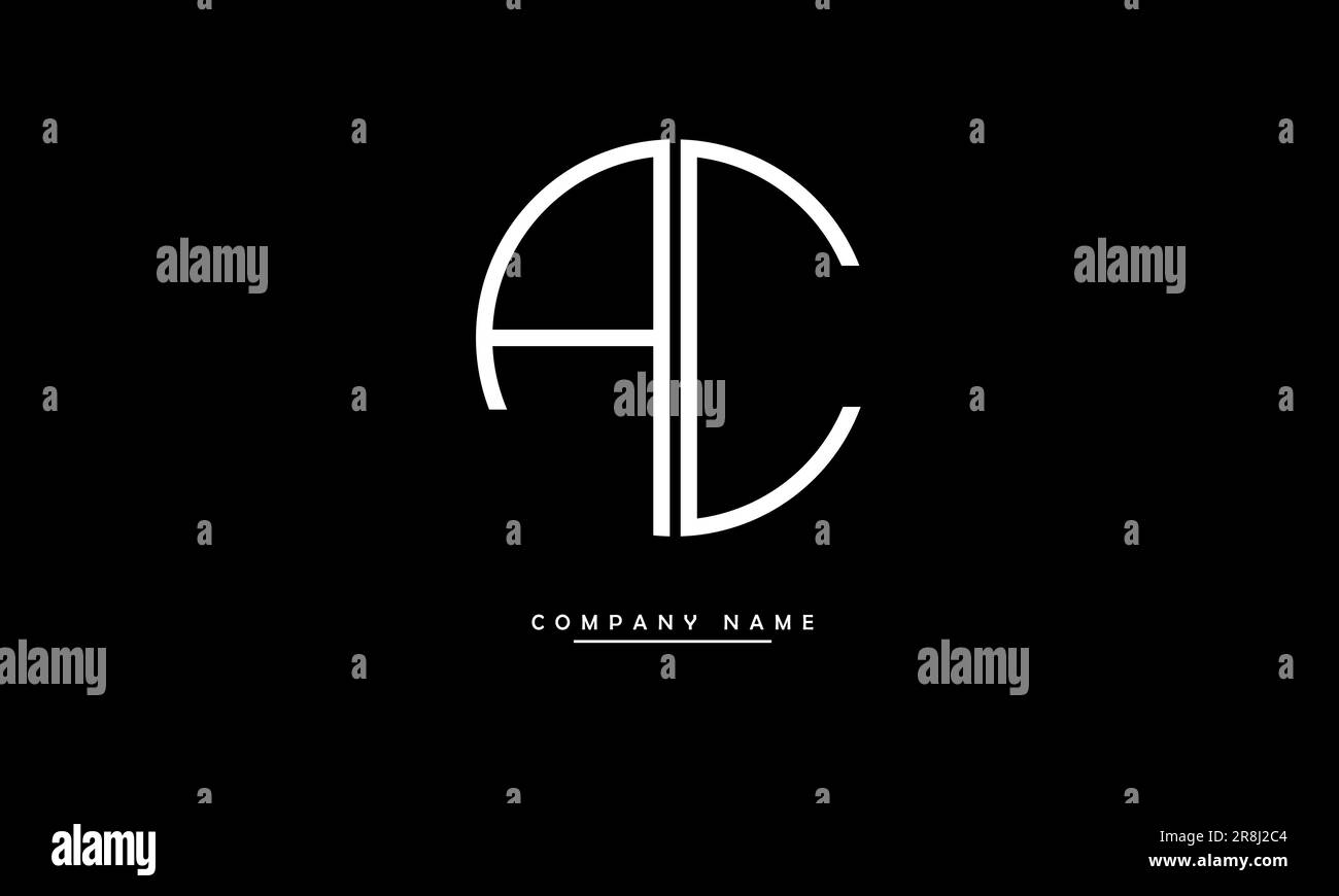AC, CA lettres abstraites logo Monogram Illustration de Vecteur