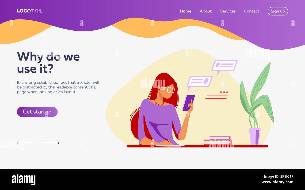 Utilisateurs d'applications en ligne définis Illustration de Vecteur