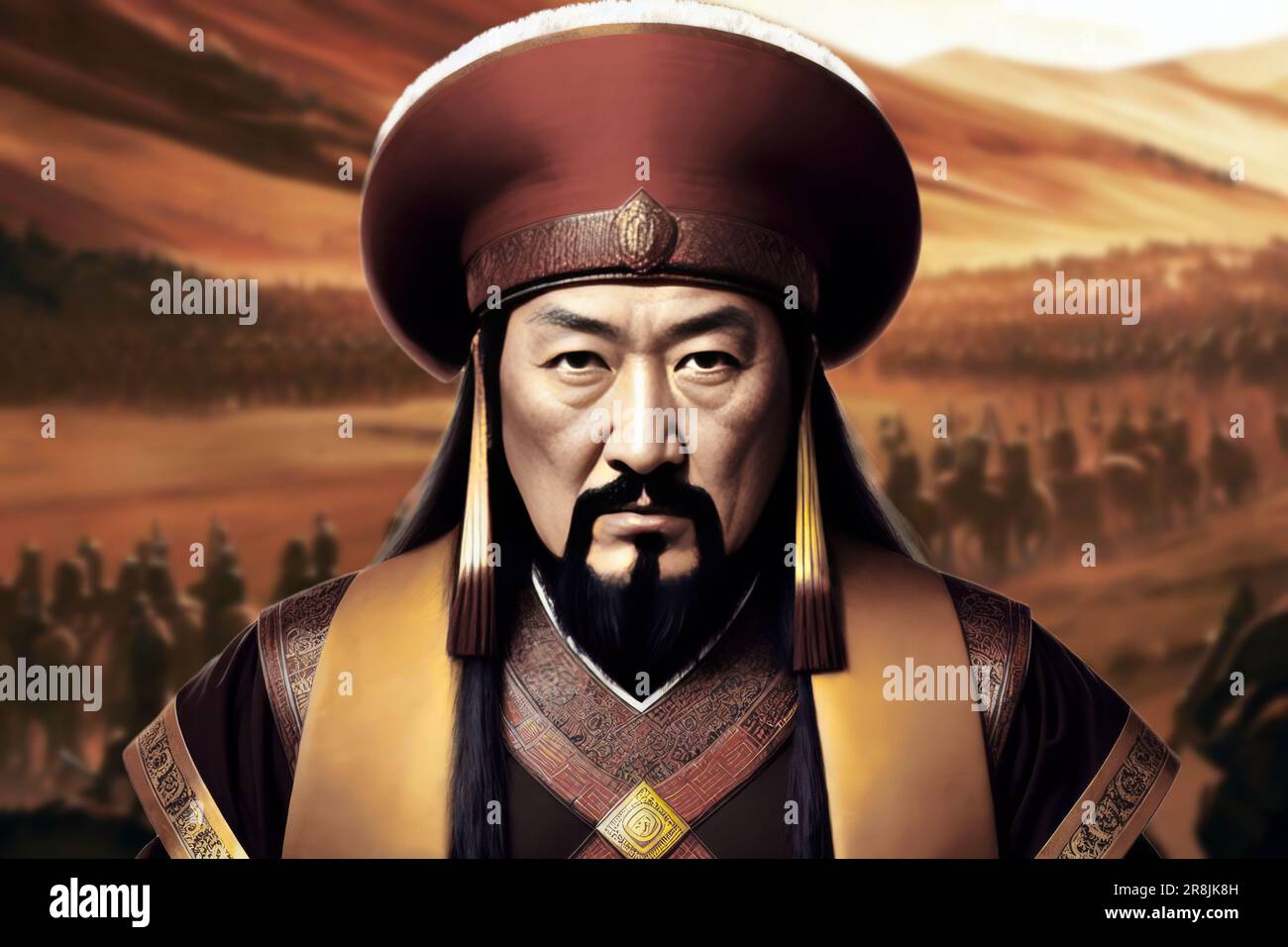 Gengis Khan ou Gengis Khan était un leader et un dirigeant mongol