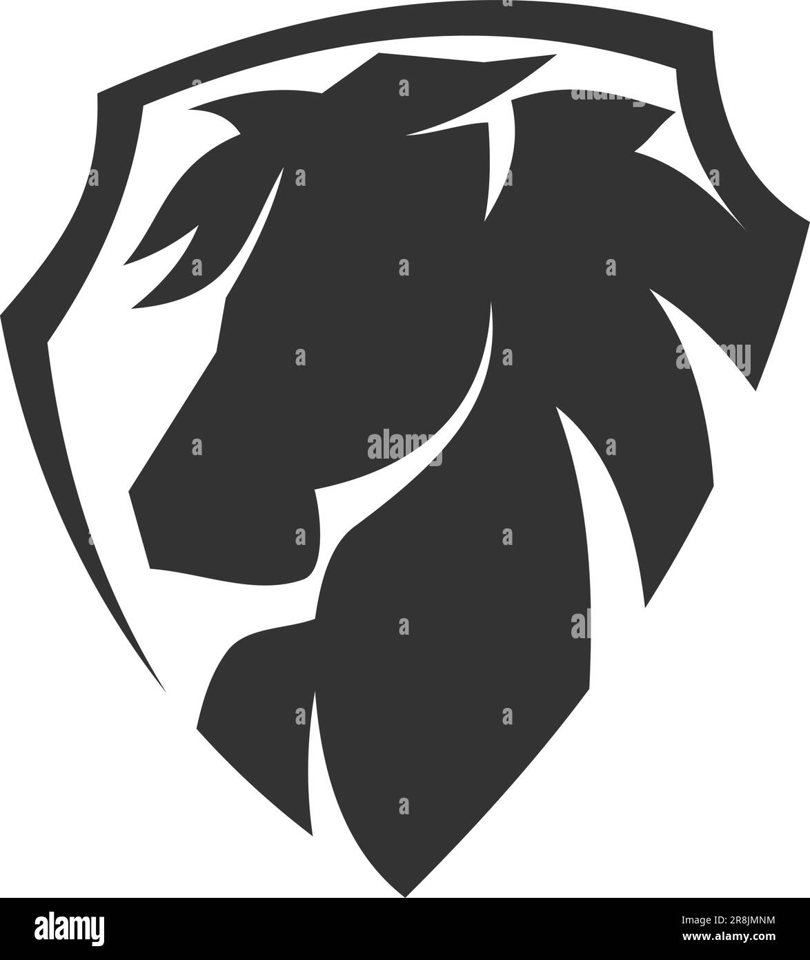modèle de logo cheval. Icône Illustration identité de la marque ...