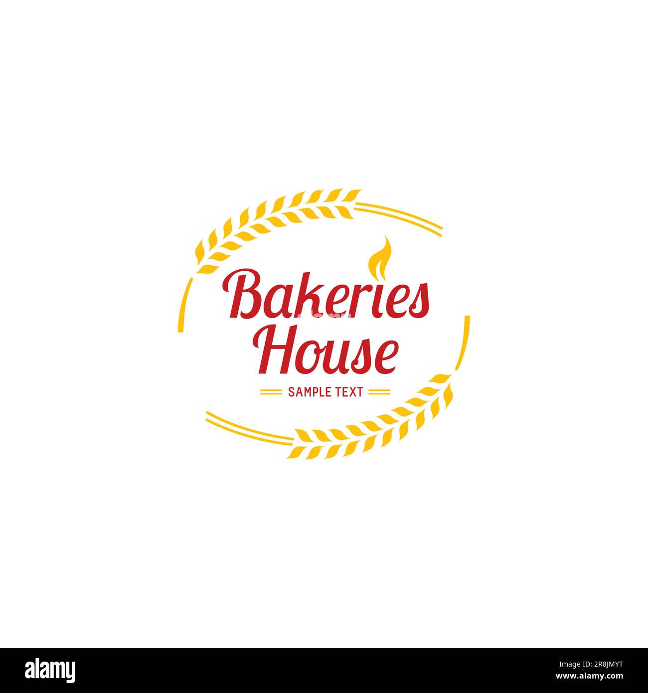 Logo boulangeries House. Logo Bread House modèle de boutique. Boulangerie Home logo pour l'utilisation magasin de pain, magasin de pain, marché alimentaire, café, restaurant. Illustration de Vecteur