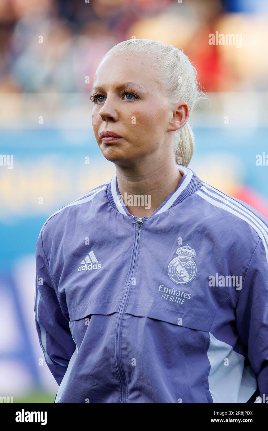 Barcelone 25 Mars Svava En Action Pendant Le Match De La Primera Division Femenina Entre Le 