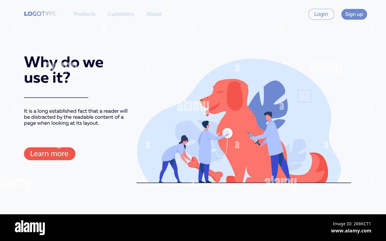 Petit chien de garde de médecins dans le bureau de vétérinaire Illustration de Vecteur