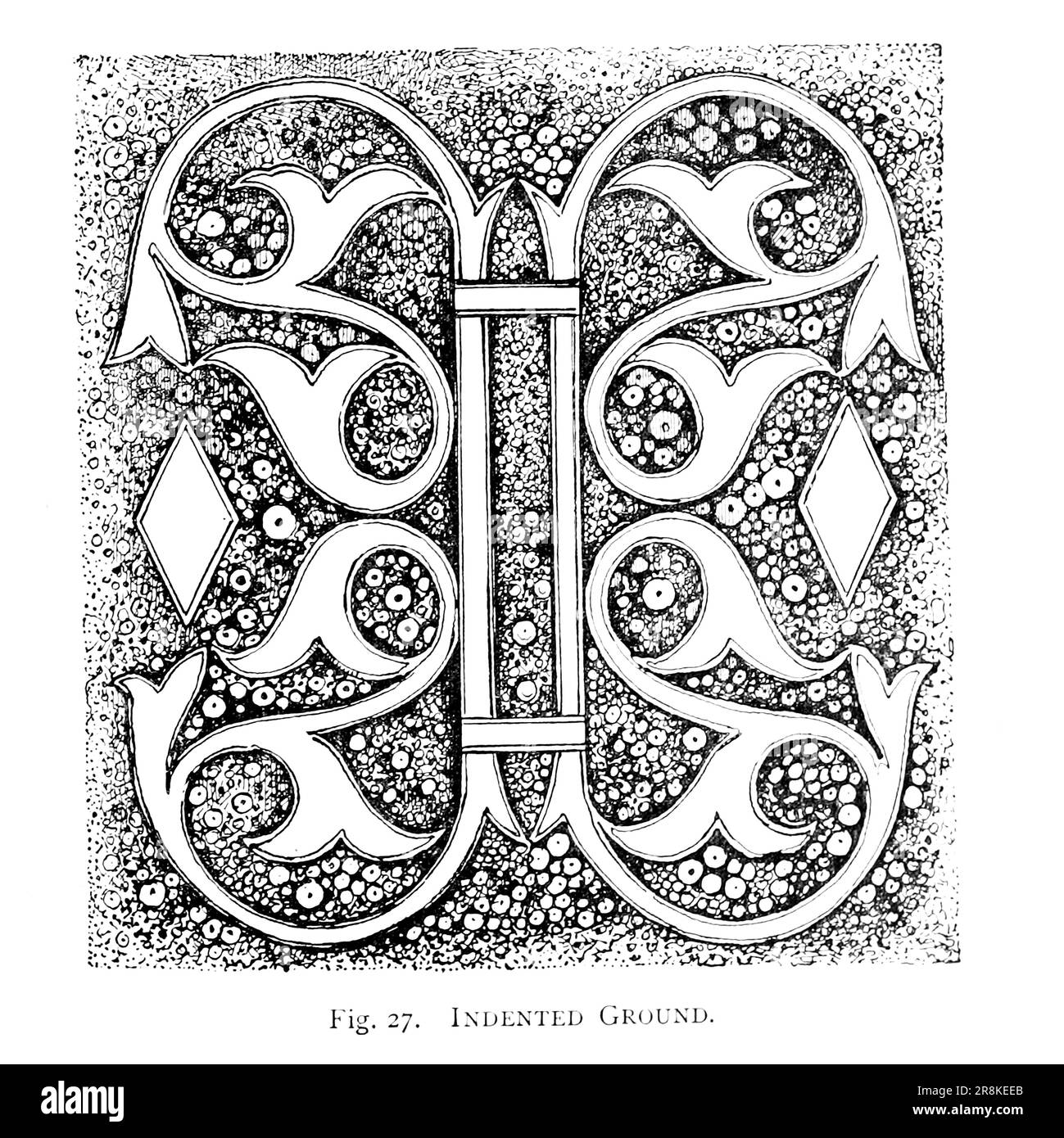 Motif floral, branche, feuille et feuille dessin de ligne de l'ouvrage ' A Manual of Wood Carving ' par Leland, Charles Godfrey, 1824-1903; et Holtzapffel, John Jacob Date de publication 1891 par New York, Scribner Banque D'Images Motif floral, branche, feuille et feuille dessin de ligne de l'ouvrage ' A Manual of Wood Carving ' par Leland, Charles Godfrey, 1824-1903; et Holtzapffel, John Jacob Date de publication 1891 par New York, Scribner Banque D'Images