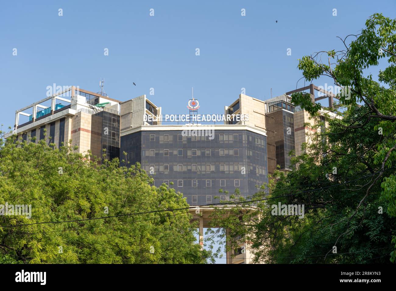 Siège de la police à Delhi, Inde Banque D'Images