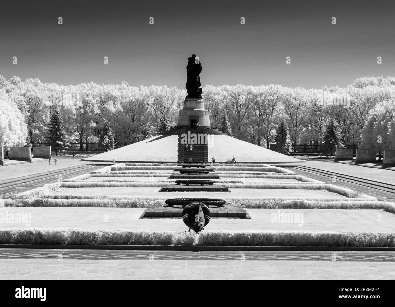 Monument commémoratif de guerre soviétique, parc de Treptow, Berlin Banque D'Images