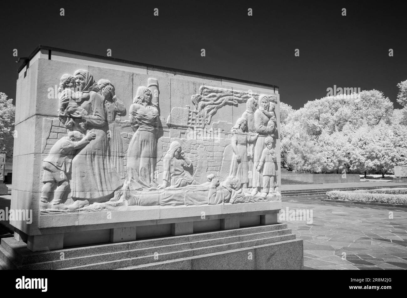Monument commémoratif de guerre soviétique, parc de Treptow, Berlin Banque D'Images