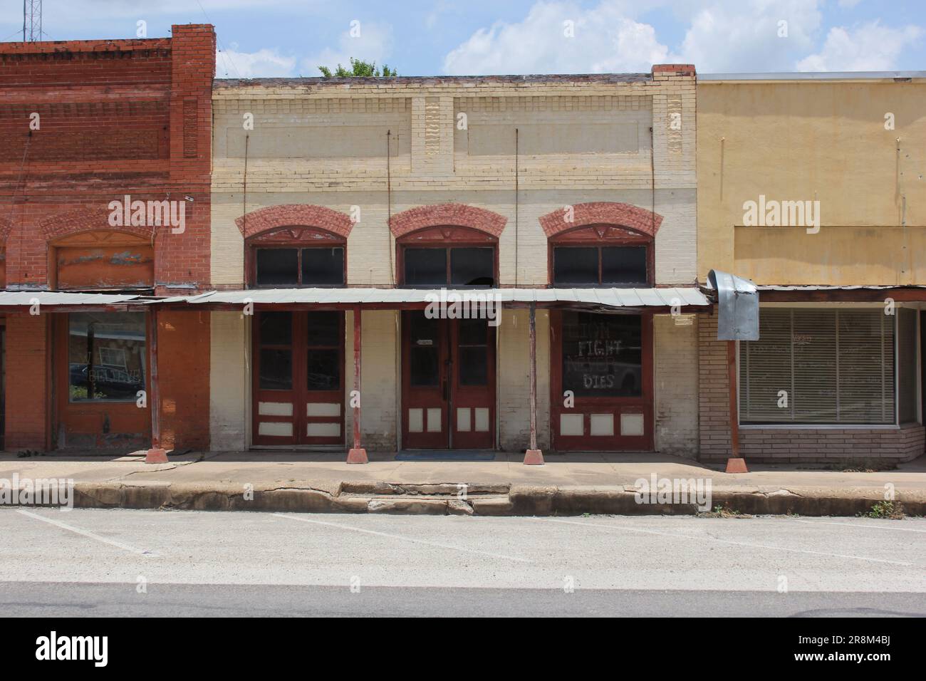 Granger TX : 7 juin 2023 - bâtiments historiques du centre-ville de Granger, Texas Banque D'Images