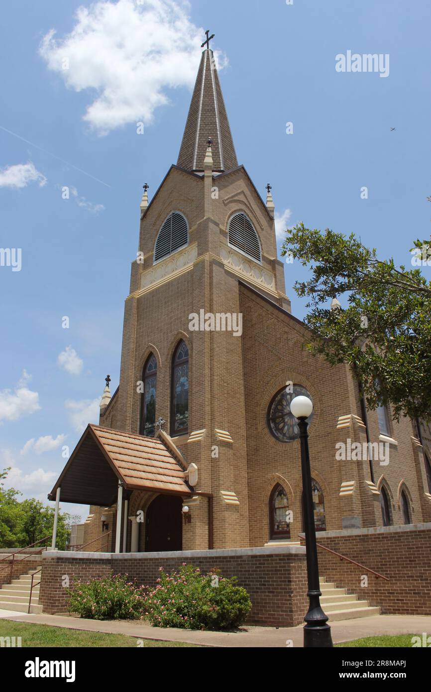 Église méthodiste historique située à Granger, Texas Banque D'Images